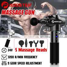 Booster Muscle Massage Vibrating Guns 9 Gear Therapy Low noise Relaxed Muscle Pain Management Relaxation Body Slimming 5 Heads 2024 - buy cheap