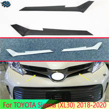 For TOYOTA Sienna (XL30) 2015-2020 Car Accessories ABS chrome on grille accent cover mesh molding molding frame mounting 2024 - buy cheap