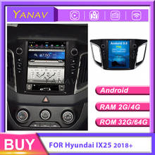 Sistema android radio de coche reproductor multimedia for-Hyundai-IX25 2018 + coche GPS estéreo vídeo, navegación HD de pantalla Vertical reproductor de DVD 2024 - compra barato