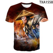 Camiseta con estampado 3D de Mortal Kombat para hombre y mujer, camisa de manga corta informal, a la moda, de verano 2024 - compra barato