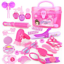 1 conjunto de brinquedos cosméticos para meninas, kit de ferramentas de maquiagem para brincar de princesa, de simulação de maquiagem, brinquedo para meninas e crianças 2024 - compre barato