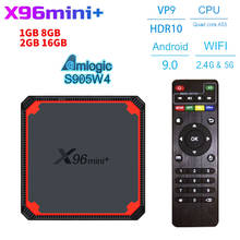 Tv box smart x96 mini plus com android 9.0, amlogic s905w4, media player, 2.4g, 5g, wi-fi, google voice, youtube, conjunto tv box 2024 - compre barato