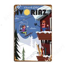 Avoriaz Poster Metal Signs Cinema Living Room Mural personalized Wall Decor Tin sign Posters 2024 - buy cheap