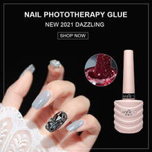 Ennisi10ml Natural Resin Nail Glue DIY Nail Art Crystal Diamond Powder Nail Polish Nail Accessories Manicure Tool 12Colors TSLM1 2024 - buy cheap