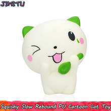 Cartoon Cat Squishy Toys for Children Jumbo Cute Animal Slow Rebound Squishies Anti stress Educational Toy Gifts Home Decoration 2024 - buy cheap