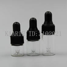 Frascos de óleo essencial para perfume, frascos conta-gotas de vidro transparente com pipeta para cosméticos 50/100/200 ml 2ml 3ml 2024 - compre barato