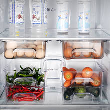 1 шт. холодильник Еда органайзер для хранения яиц стойка Органайзер хранилище Ящик Контейнер-холодильник коробка стойку для хранения полки Cocina 2024 - купить недорого
