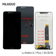 ЖК-дисплей для Nokia 5,1 Plus TA-1102 1105 1108 1109 lcd для Nokia 5X2018 TA-1199 кодирующий преобразователь сенсорного экрана в сборе Замена 2024 - купить недорого