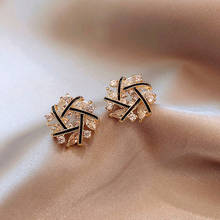 S925 Needle Stud Earrings For Women Cross Crystal Earrings 2020 New Korean Earrings Jewelry Wholesale 2024 - buy cheap