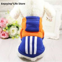 Sports Cat Clothes Winter Warm Pet Clothes Kitten Hooded Jacket Cute Kitten Sweater Clothing Pet Puppy Dog Clothing 2024 - buy cheap