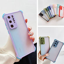 Capa de silicone transparente à prova de choque, capinha de celular para samsung galaxy s20 fe s21 s30 s10 s9 s8 lite plus ultra 5g, simples, fosca 2024 - compre barato