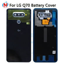 For LG Q70 Back Cover Battery Cover Rear Glass Housing with fingerprint For LG Q70 LM-Q730N Battery Cover Replacement Parts 2024 - buy cheap