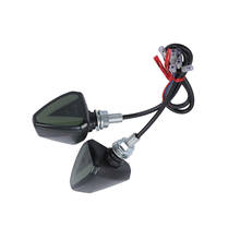 Seta de led para motocicleta 2 peças, âmbar universal, luz piscante, lâmpada