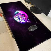 Mrgbest-mousepad retrô neon art para computador, apoio para mouse, teclado, notebook 2024 - compre barato