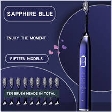 Electric Toothbrush Rechargeable 5 Mode Travel  Sonic Teeth Brush Oral Hygiene IPX7 Waterproof With Replacement Brush Heads Gift 2024 - buy cheap