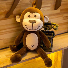 Boneca de macaco de pelúcia, animal de pelúcia fofo, brinquedo macio, decoração de quarto, bebê, criança, menino, namorada, presente de companhia para bebê 2024 - compre barato