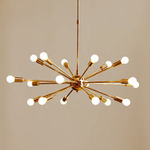 Brass Sputnik Chandelier16/ 18 /24 Arms Modern Pendant Lamp Hanging Light For Living Room Home Decor Dining Room 2024 - buy cheap