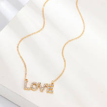 Модное простое стильное милое романтическое ожерелье с любовью 2020, модный универсальный кулон для дам, подарок на день рождения вечерние 2024 - купить недорого