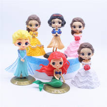 Disney Princess Toys Frozen Snow White Mermaid Bell Sofia Elsa Action Figures Pvc Model Dolls Collection Birthday Gift Kids Toys 2024 - buy cheap