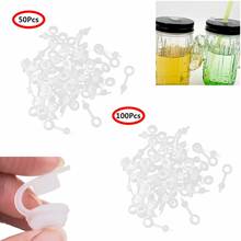 50/100Pcs Silicone Straw Hole Grommets with Leak Proof  for Mason Jar Lids Fermentation Airlock Lids Wine and Beer Making 2024 - buy cheap