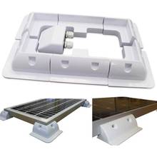 Panel Solar ABS resistente a los rayos UV, Kit de montaje de esquina blanca y soporte lateral para RV, barco y caravana, 7 unids/set por juego 2024 - compra barato