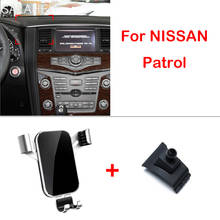 Soporte de teléfono Interior para salpicadero de coche, accesorios para NISSAN Patrol Y62 Armada 2010, 2011, 2012, 2013, 2014-2019 2024 - compra barato