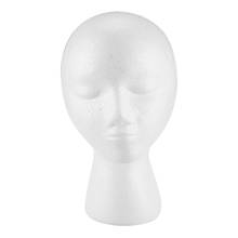 Practical Styrofoam Foam Mannequin Wig Head Display Hat Cap Wig Holder White Foam Head 2024 - buy cheap