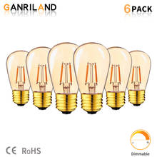 Ganriland E27 Led Gold Tint ST45 Filament Bulb Edison Pearl Lamp 1W 2200K LED lamp Decorative Pendant Dimmable Light Ampoule led 2024 - buy cheap