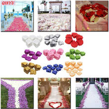 Pétalas de rosa de casamento 500/1000/3000 unidades, acessórios decorativos de casamento tecido artificial de pétalas de rosa 6z 2024 - compre barato