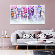 Póster de la Liga de Leyendas para videojuegos, cuadro de pared para sala de estar y sala de juegos, LOL New Spirit Blossom Ahri yasú, regalo de decoración 2024 - compra barato