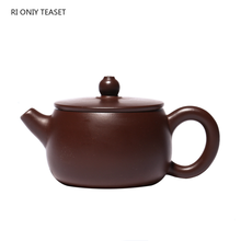 Yixing bule de chá roxo artesanal, 110ml, chaleira para chá olho de erva roxo lama, presentes personalizados 2024 - compre barato