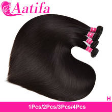 Straight Hair Bundles Aatifa Virgin Hair 1/2/3/4 Bundles Hair Extension Brazilian Hair Weave Bundles 100% Human Hair Bundles 2024 - buy cheap