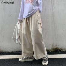Casual Cargo Pants Women Ins Spring Fall Retro Loose Trousers Womens Harajuku BF Straight Fashion Chic Trendy All-match Bottoms 2024 - buy cheap