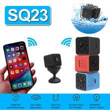 Sq23 mini câmera de wi-fi hd 1080p, gravadora de vídeo sem fio, corpos pequenos, gravadora inteligente e minúscula, suporte para cartão tf oculto 2024 - compre barato