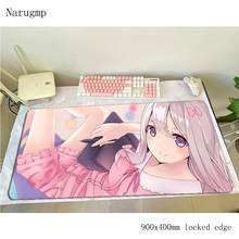 EroManga Sensei padmouse High quality accessory 900x400x4mm mouse pad 3d gaming enterprise rubber mats keyboard mouse mat gamer 2024 - buy cheap