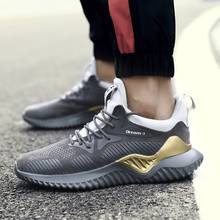 Мужская спортивная обувь для бега, дышащие спортивные кроссовки для бега, Мужская амортизирующая обувь на шнуровке, большие размеры, теплые уличные кроссовки 2024 - купить недорого