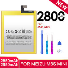 Аккумулятор BT68 для Meizu M3 M3S Mini мобильный телефон, сменная батарея большой емкости, хорошее качество, литий-полимерный 2024 - купить недорого
