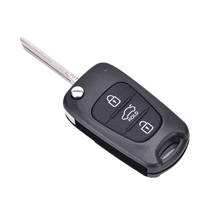 Hot sale 3 Button Replace Flip Key Shell fit for KIA Rondo Sportage Soul Rio Remote Case 2024 - buy cheap