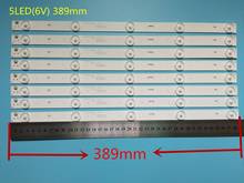 New 8 PCS 5LED 389mm LED backlight strip for Philco PH40R86 PH40R86DSGW 400S8605X8-B0040 E34036 40S-4-10 1.00.1.388015S01R V1 2024 - buy cheap