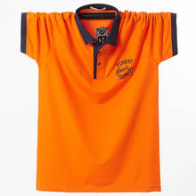 2021 Summer Brand Men Polo Shirt Slim Fit Business Casual Cotton Short Sleeve Shirt Homme Big Size 5XL 6XL Embroidery Tops Shirt 2024 - buy cheap