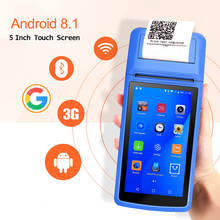 Handheld Pos Terminal PDA Android 8.1 With Bluetooth Thermal Receipt Printer Barcode sanner 3G WiFi Mobile Order POS Terminal 2024 - buy cheap