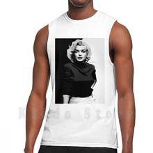 Marilyn Monroe Painting tank tops vest 100% Cotton Marilyn Monroe Ray Tennyson Acrylic Marilyn Monroe 2024 - buy cheap
