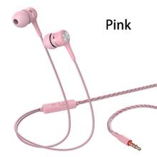 New Fashionable In-Ear Stereo Earphone Braided Wire Headset Music Reflective Line Decoration Comfortable Durable High Quality 2024 - buy cheap