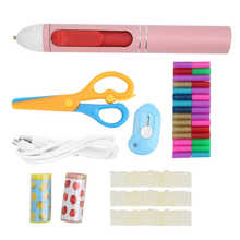 Hot Melt Glue Gun Pink Mini Cordless USB Charging Portable Gluing Equipment Set 2024 - buy cheap