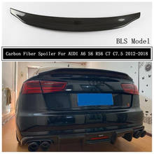 Carbon Fiber Spoiler For AUDI A6 S6 RS6 C7 C7.5 2012 2013 14 2015 16 17 2018 Wing Lip Spoilers High Quality BLS Car Accessories 2024 - buy cheap