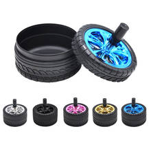 Creative Ashtray for Home Tire Design Ash Tray for Decoration Smoking Accessories Windproof Push Down Rotation Ashtray With Lid 2024 - buy cheap