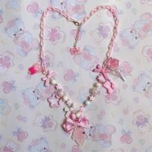 Lolita Original Hand-Made Dessert Cute Sweet Pink Necklace Sweet Small Ice Cream 2024 - buy cheap