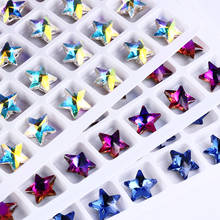 Diamantes de imitación de cristales de 8mm, piedras sueltas en forma de estrella, brillantes, elegante, diamantes de imitación para vestidos de novia, ropa, diamantes de imitación para Decoración 2024 - compra barato