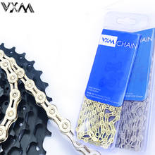 VXM 11 Speed Bicycle Chain Silver Half Hollow Bike Chain Mountain Road Bike Full Hollow Chains Ultralight 116L Gold Bicycle Part 2024 - buy cheap