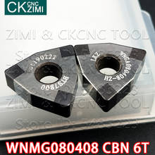 WNMG080408 CBN 6T diamond blade High hardness Hexagon cubic boron nitride CNC External turning tools holder lathe WNMG for steel 2024 - buy cheap
